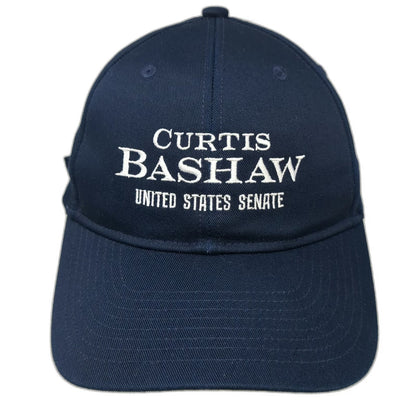 Port Authority Baseball Cap Blue One Size Curtis Bashaw US Senate Campaign 2024