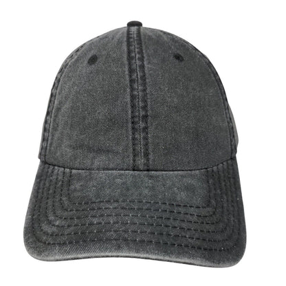 Otto Strapback Hat Gray OSFM Adjustable Vented Holes 6 Panel Blank Cotton