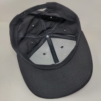GE Plastics Snapback Hat Black One Size Adjustable Embroidered 6 Panel