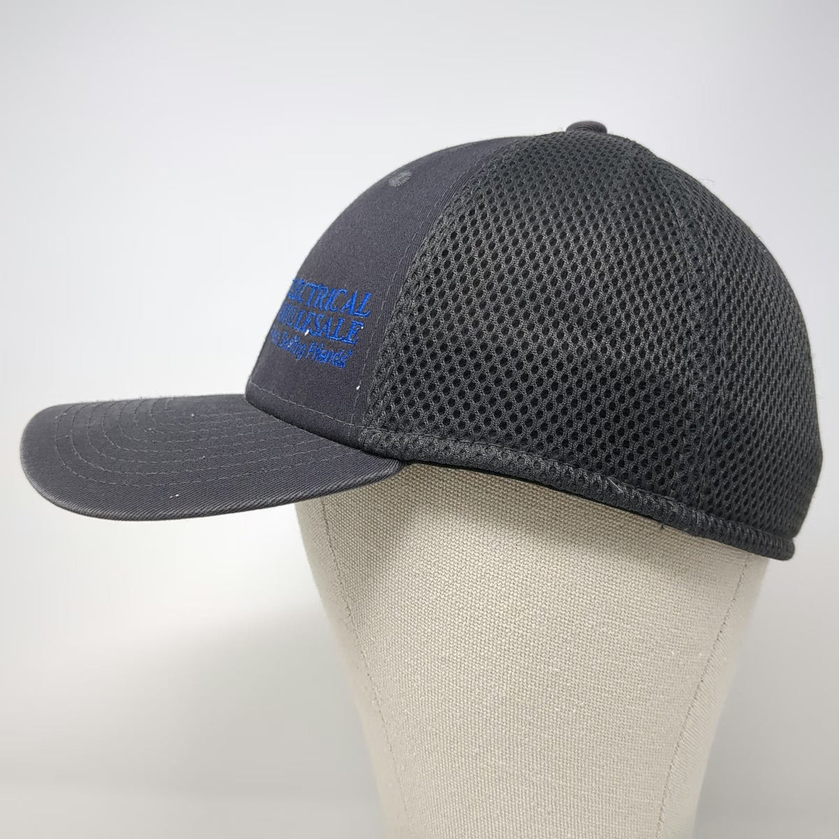 New Era Baseball Cap Gray L Electrical Wholesale Mesh Stretch 39THIRTY Hat