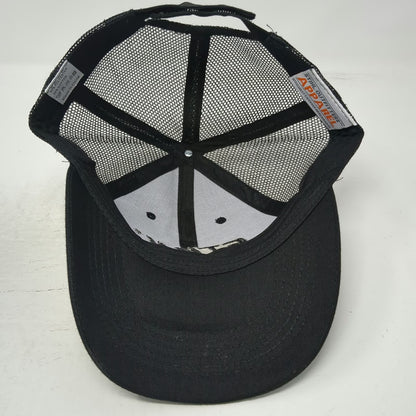 Stihl Outfitters Baseball Cap Black One Size Mesh Back Gray Strapback Logo Hat