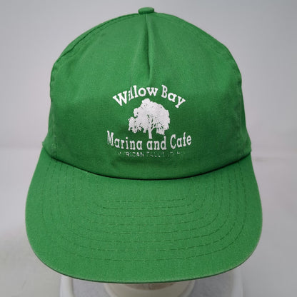 Willow Bay Marina Cafe American Falls Idaho Green One Size 5 Panel Snapback Hat