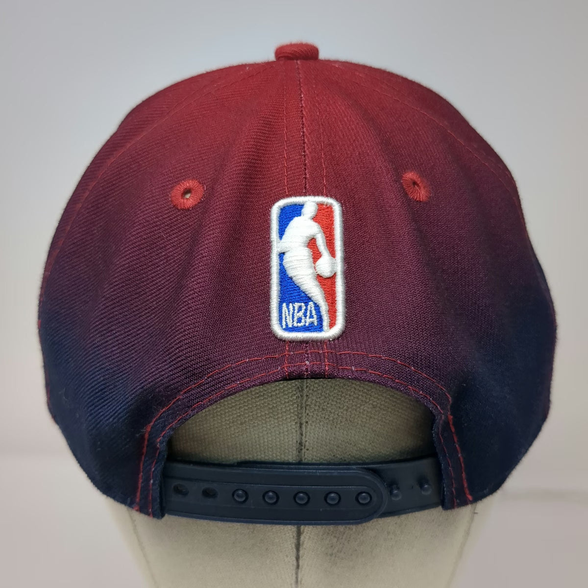 New Era NBA Denver Nuggets Snapback Hat Blue Red OSFM Gradient Flat Brim OSFM