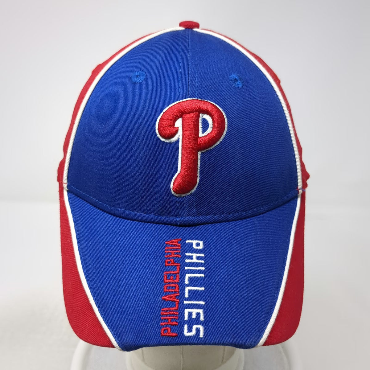 New Era Philadelphia Phillies MLB Baseball Cap Hat Blue Red One Size 9FORTY Logo