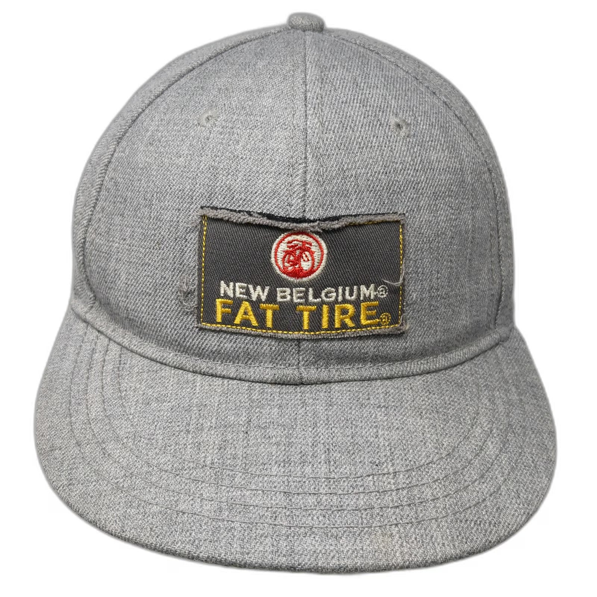 New Belgium Fat Tire Beer Baseball Cap Gray One Size Wool Blend Slideback Hat