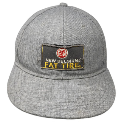 New Belgium Fat Tire Beer Baseball Cap Gray One Size Wool Blend Slideback Hat