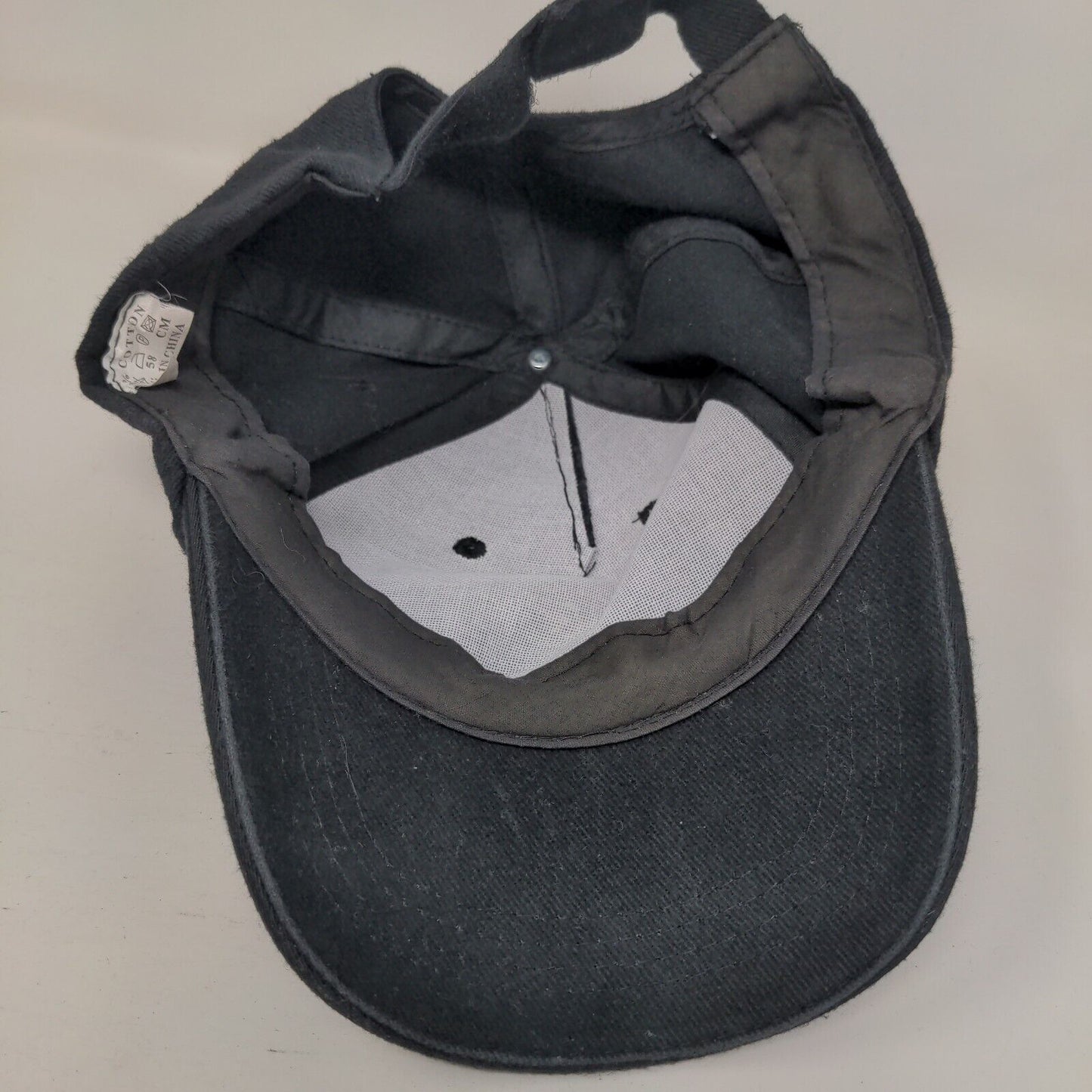 Pac-Man Strapback Hat Black 58cm Adjustable Solid Vent Holes