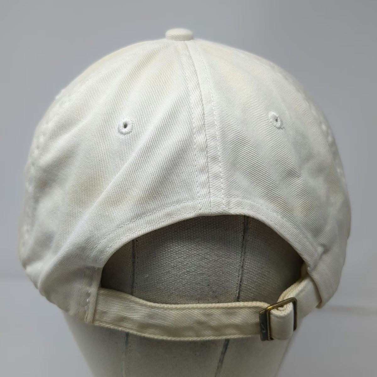 Nike Baseball Cap Beige Black Embroidered Swoosh Slideback Cotton Hat Vintage