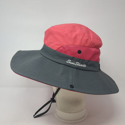 Sun Shade Boonie Hat Multicolor One Size Adjustable Chin Strap Outdoor