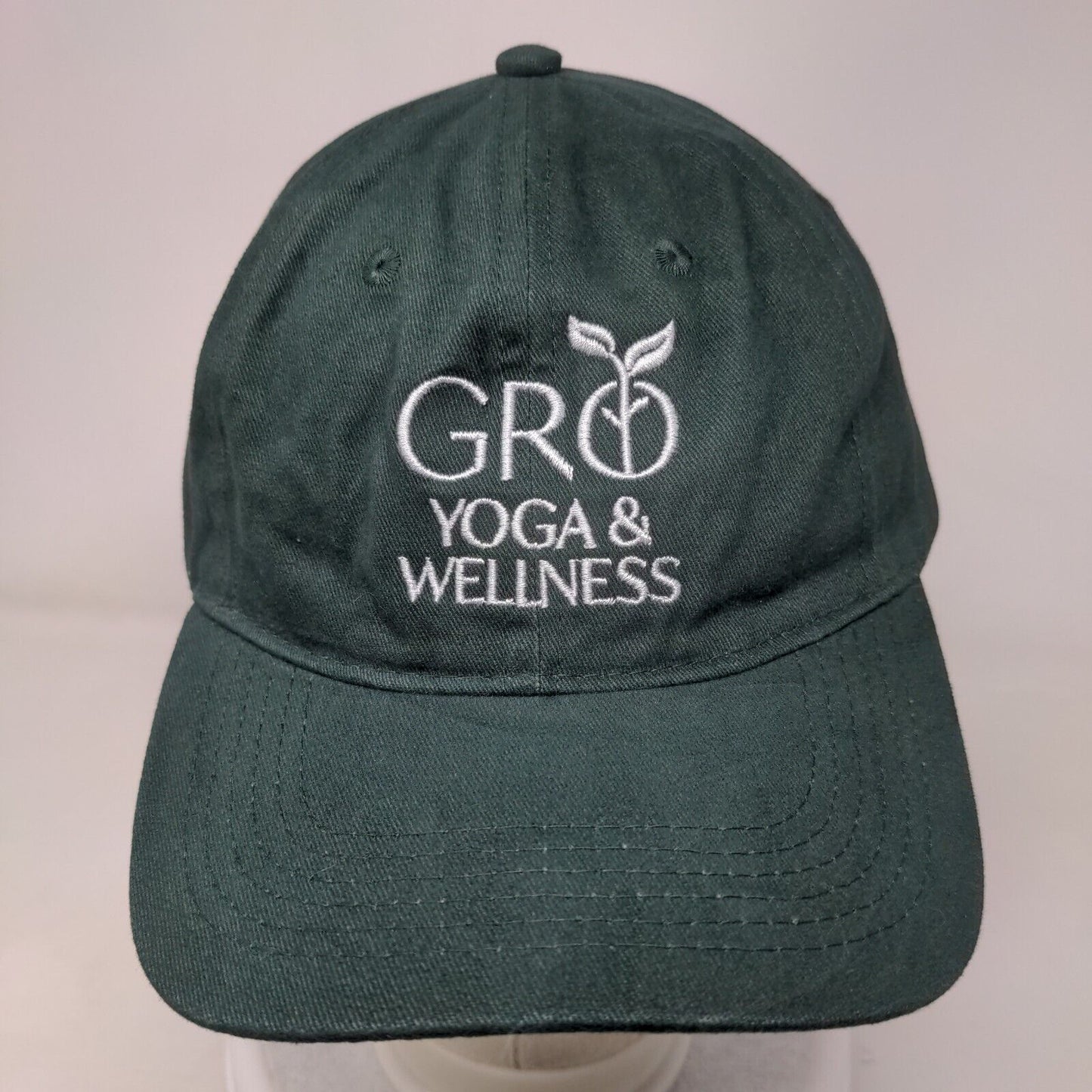 Gro Yoga & Wellness Slideback Hat Green One Size Embroidered Port & Company
