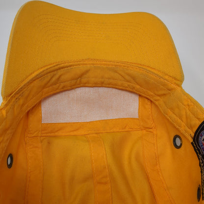 KB ETHOS Slideback 5 Panel Hat Yellow One Size Adjustable Leather Strap