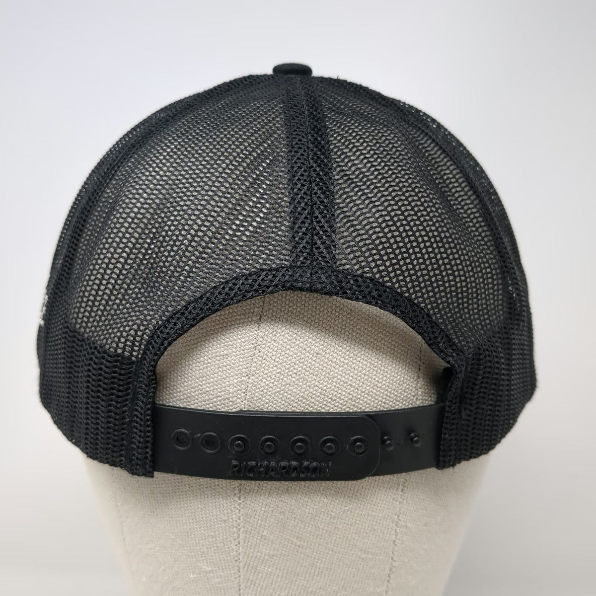 Richardson Trucker Hat Black One Size Yee Yee Logo Mesh Back Snapback Apparel