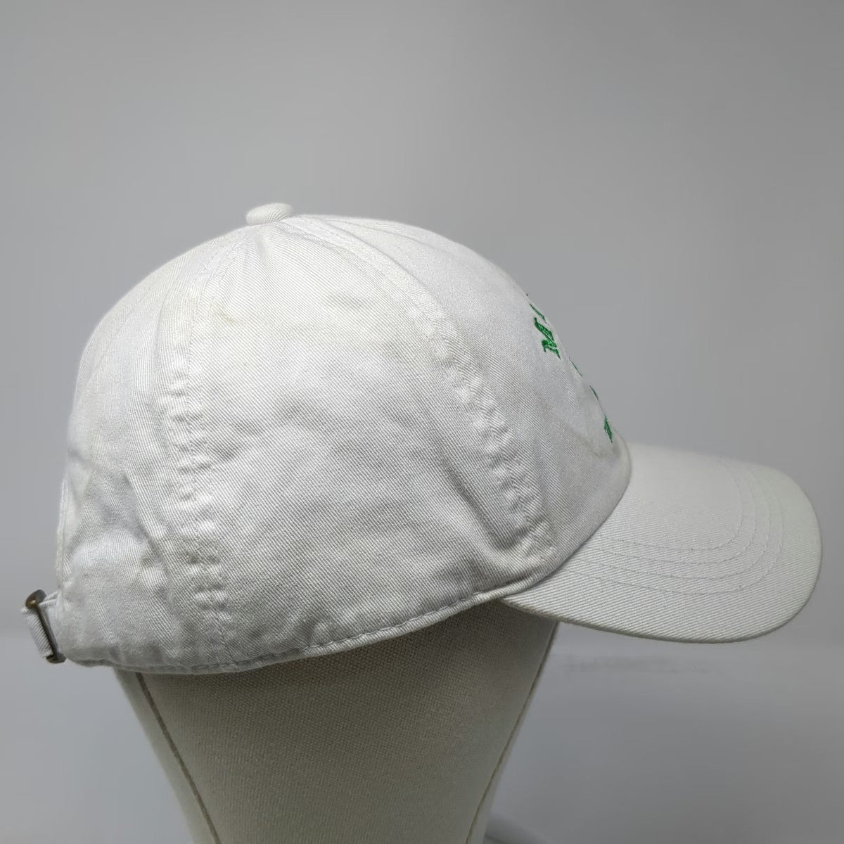 Malibu Tennis Club Hat Baseball Cap White One Size Slideback Racket Logo Sport