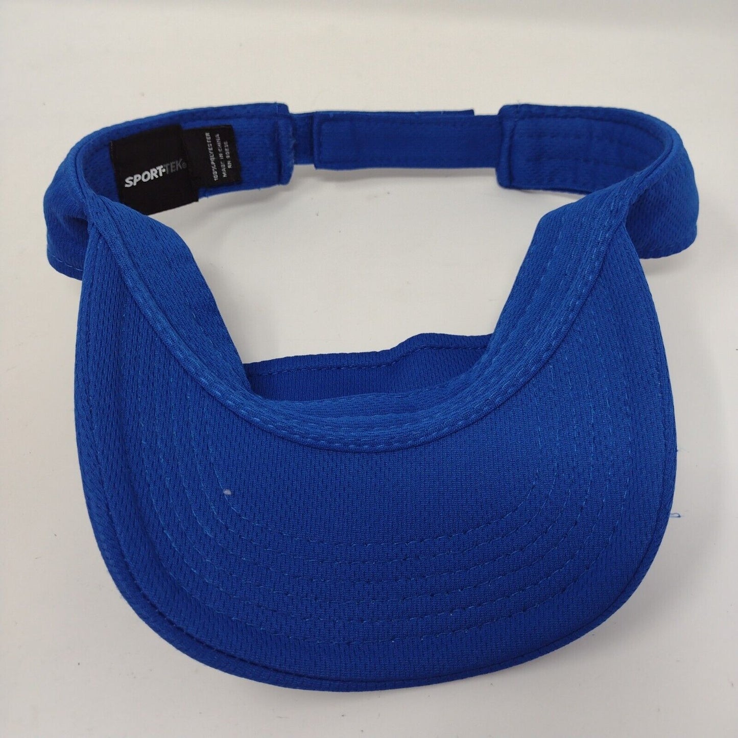 Big Al's Strapback Sun Visor Hat Blue OSFA Adjustable Sport-Tek Polyester