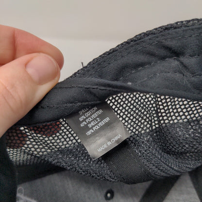 ITC Services Snapback Mesh Back Trucker Hat Black OSFA Richardson