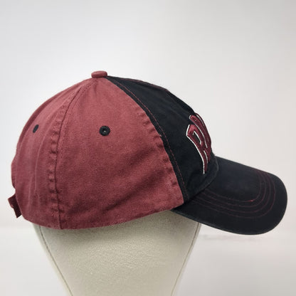 Roots 73 Baseball Cap Black Red One Size Cotton Embroidered Logo Strapback Hat