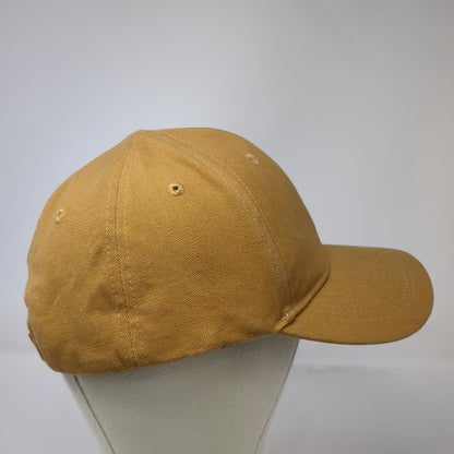 Husqvarna Baseball Cap Brown One Size Strapback Embroidered Logo Canvas Hat Work