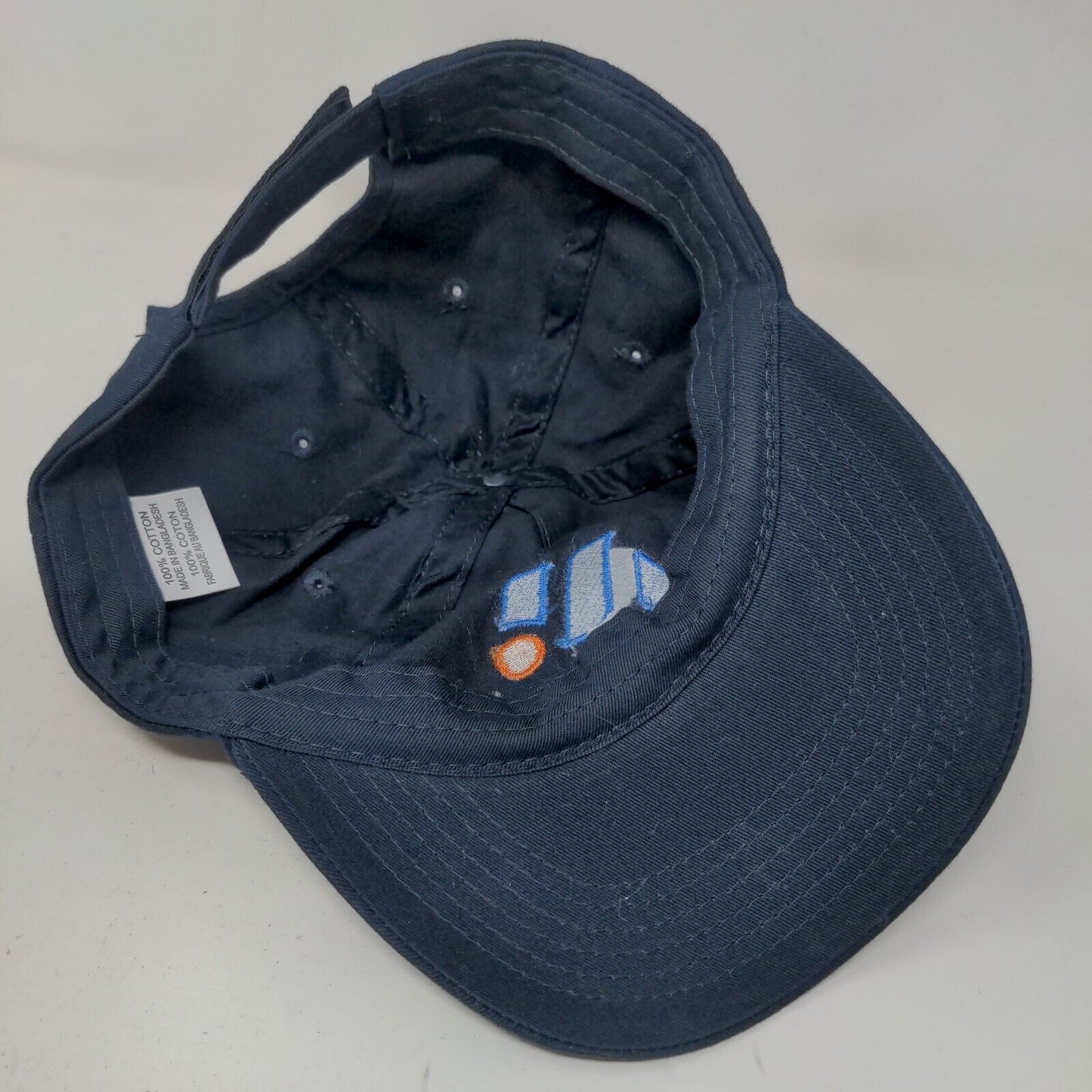 Unbranded Men's Strapback Hat Blue Embroidered Maven Logo 100% Cotton