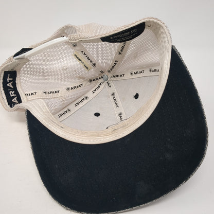 Ariat Snapback Trucker Hat Gray OS Adjustable 110 Flexfit Mesh Back Yupoong