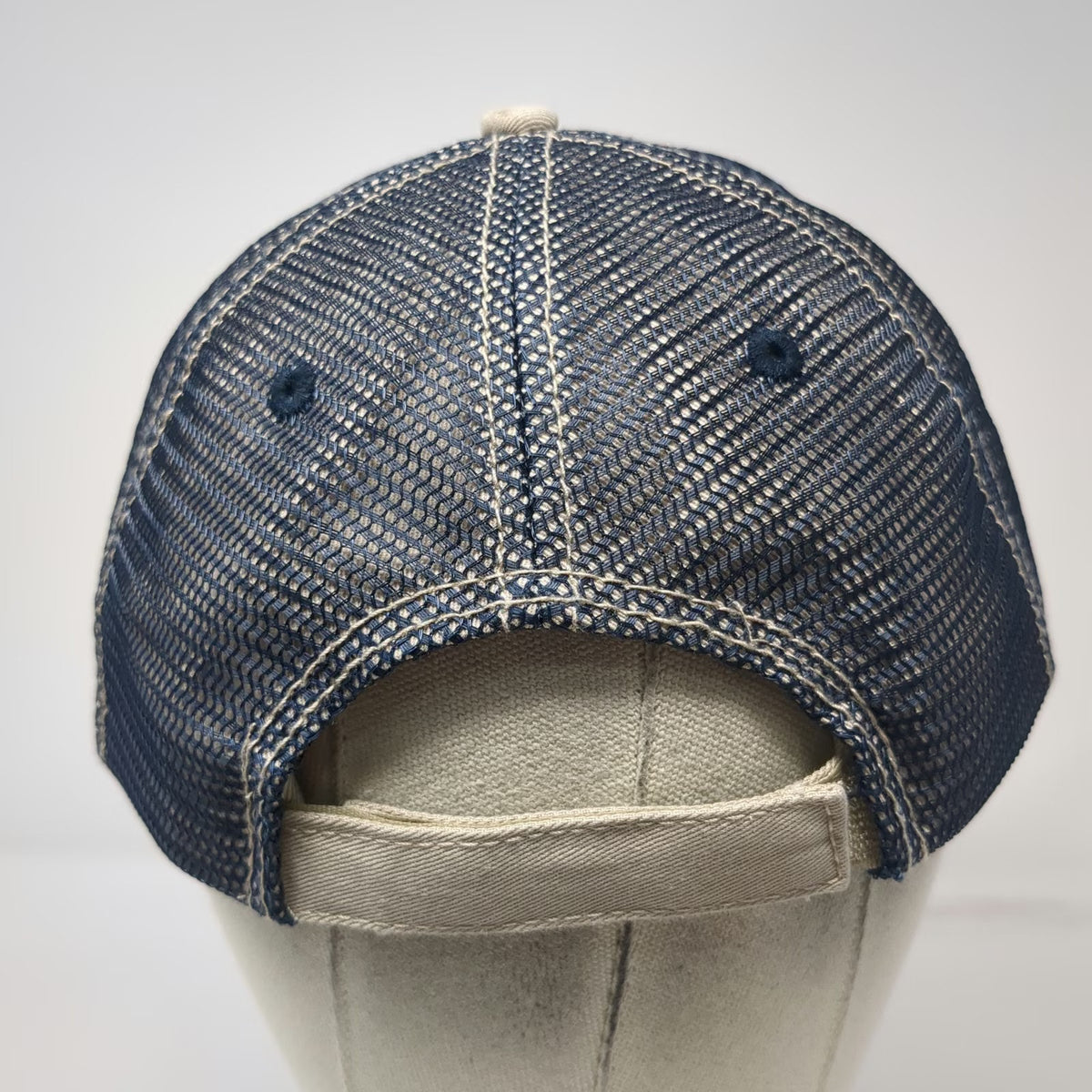 Blue Angels Virginia Beach Mesh Baseball Cap Beige One Size US Navy Military Hat