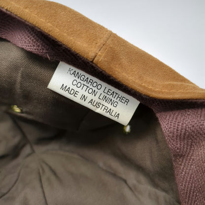 R.M. Williams Baseball Cap Brown One Size Kangaroo Leather Made in Australia Hat