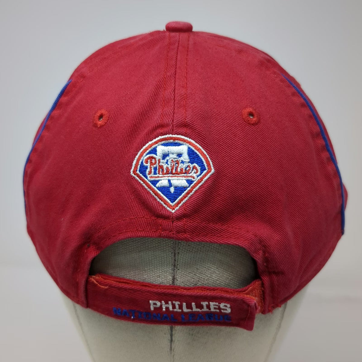 New Era Philadelphia Phillies MLB Baseball Cap White Red One Size Strapback Hat