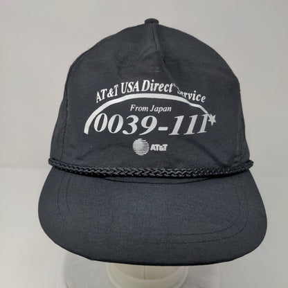 AT&T USA Direct Service From Japan 0039-111 Snapback Hat Black OSFA Rope KC Caps