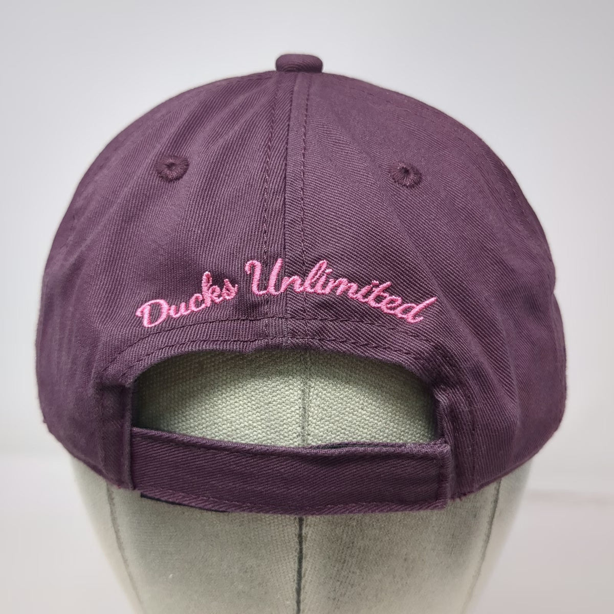 Ducks Unlimited Baseball Cap Purple One Size Strapback Duck Logo Pink Embroidery