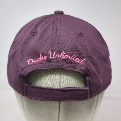 Ducks Unlimited Baseball Cap Purple One Size Strapback Duck Logo Pink Embroidery