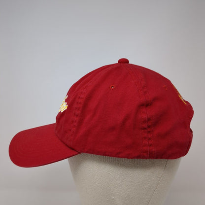 Bulldogs Hemet Strapback Hat Red One Size Adjustable Embroidered Pel Athletic