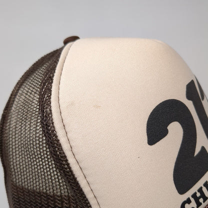 212 Chloe's 21st Snapback Rope Trucker Hat Brown OSFM Mesh Back Otto