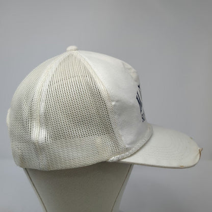 Young An Trucker Hat White One Size MCTS School Reunion 99 Mesh Snapback Rope