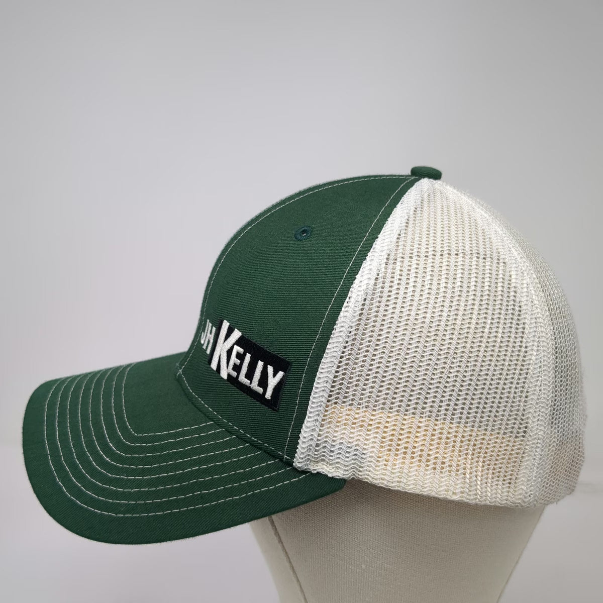Richardson JH Kelly Green One Size Trucker Hat Mesh Snapback 112 Industrial