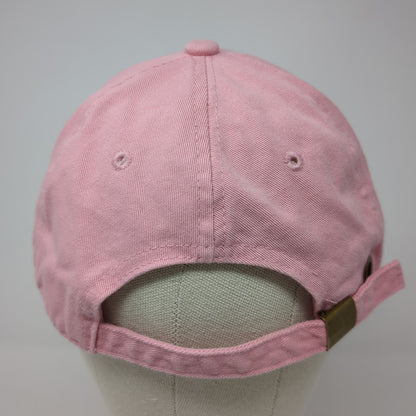 Eckos Slideback Baseball Cap Pink One Size Adjustable Vented Holes Blank