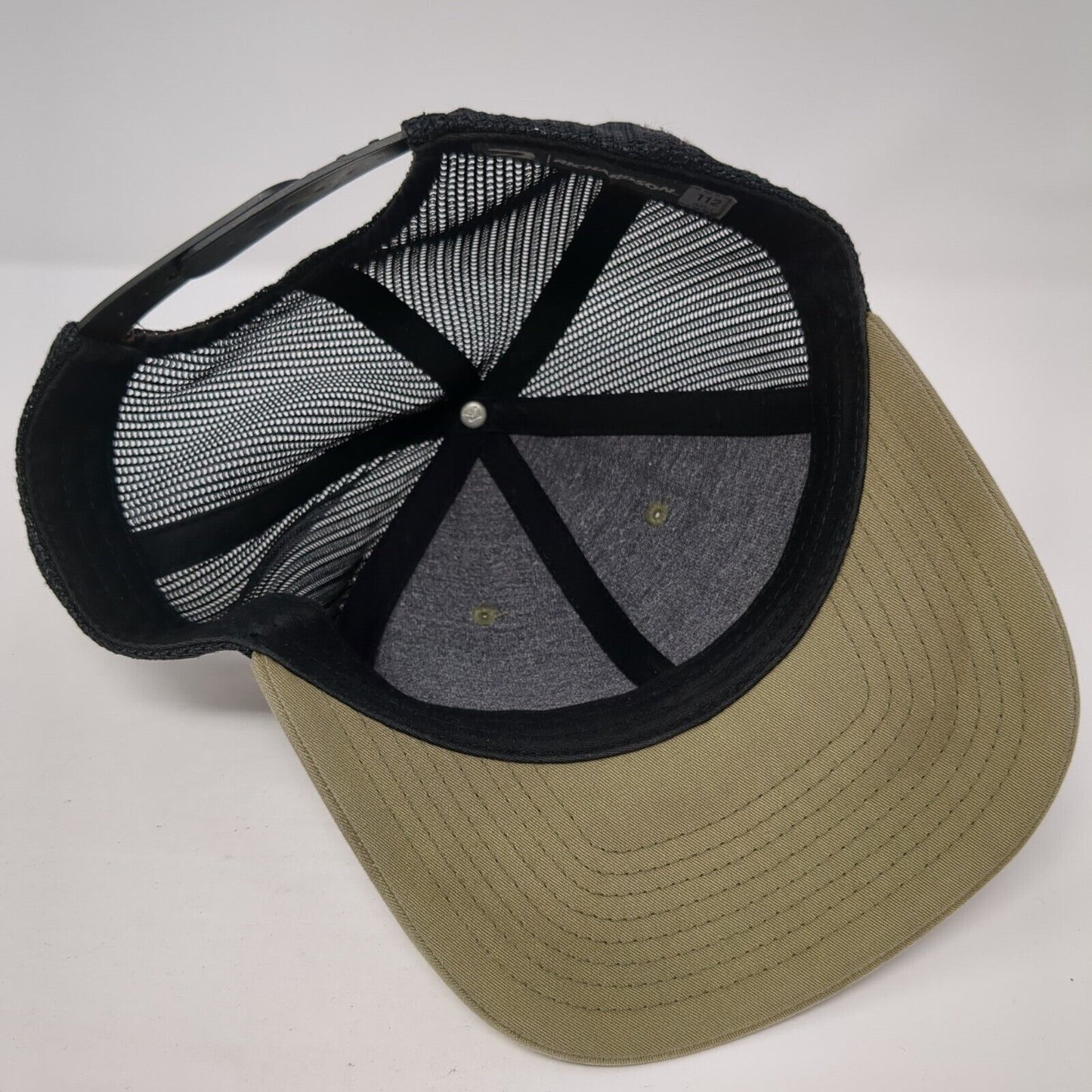 Richardson Snapback Trucker Hat Tan One Size Adjustable Mesh Back Blank