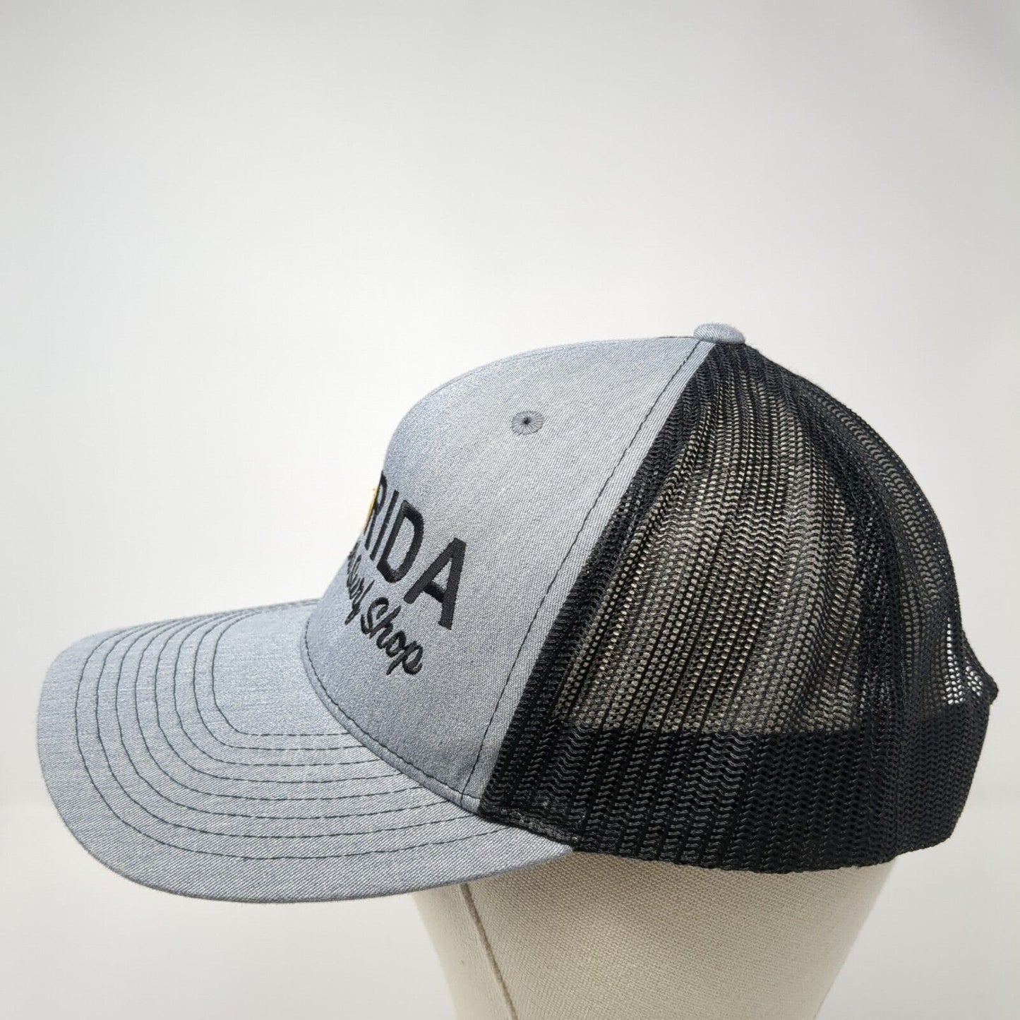 Florida Pensacola Surf Shop Snapback Trucker Hat Gray One Size Mesh Back