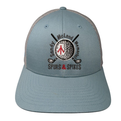 Sandy McLeod Memorial Spurs & Spikes Trucker Hat Blue M/L Mesh Back