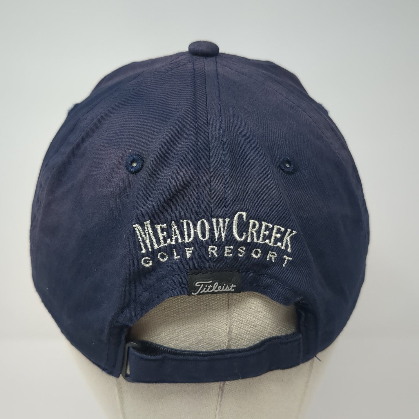 Titleist Meadow Creek Golf Resort Strapback Hat Blue One Size Adjustable