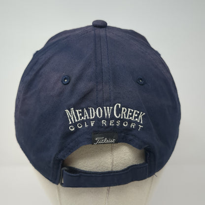 Titleist Meadow Creek Golf Resort Strapback Hat Blue One Size Adjustable