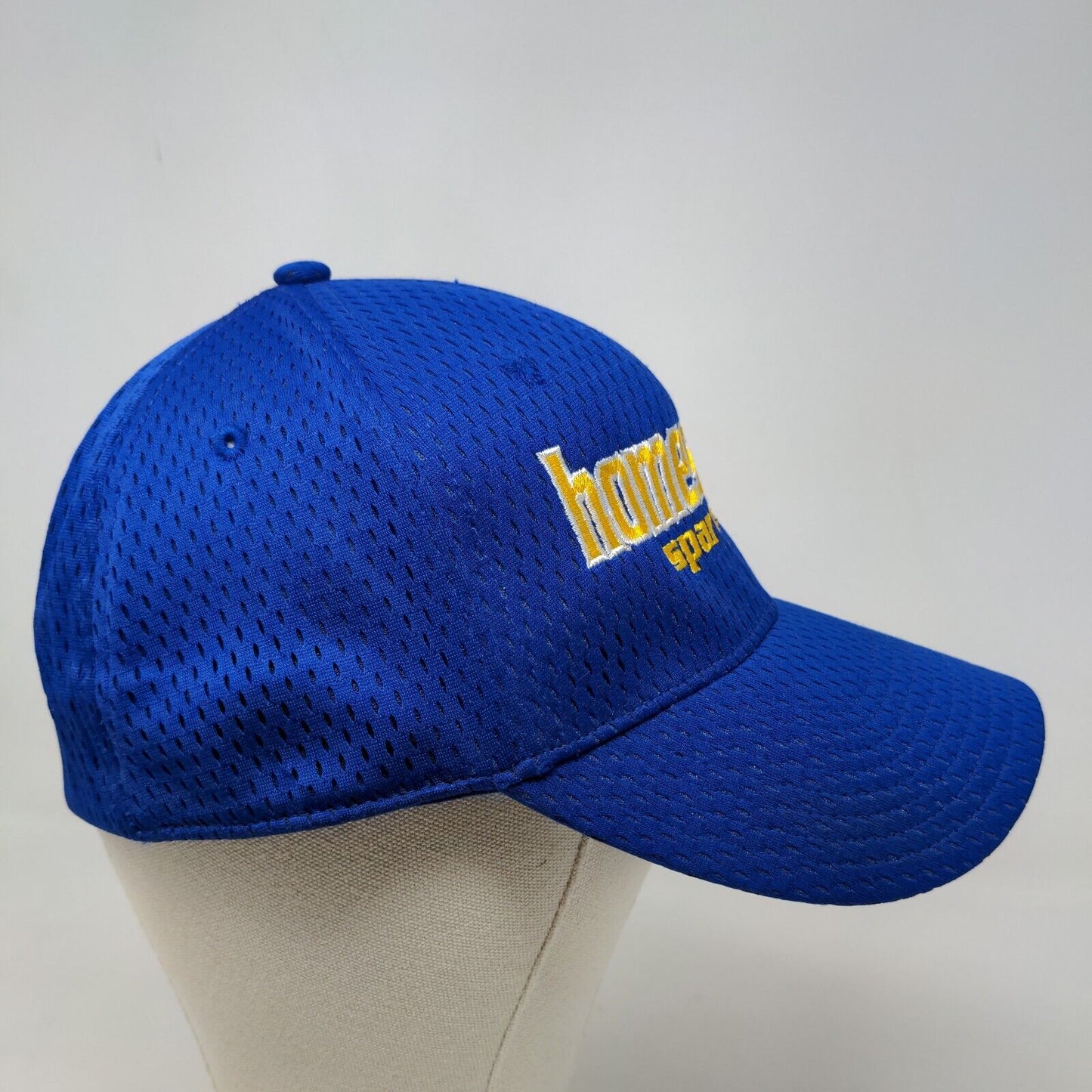 The Game Men's Fitted Hat Blue Embroidered Homestead Spartans Logo Polyester