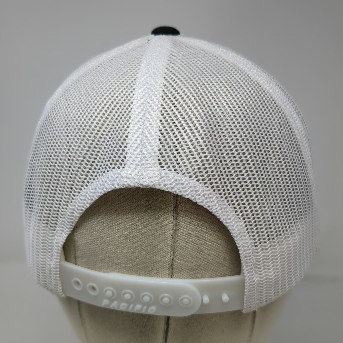 Pacific Headwear Trucker Hat Black One Size Mesh Back Snapback Oneto Metal Corp