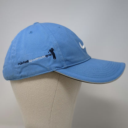 Nike Baseball Cap Blue One Size Mitchell Spearman Golf Swoosh Strapback Hat