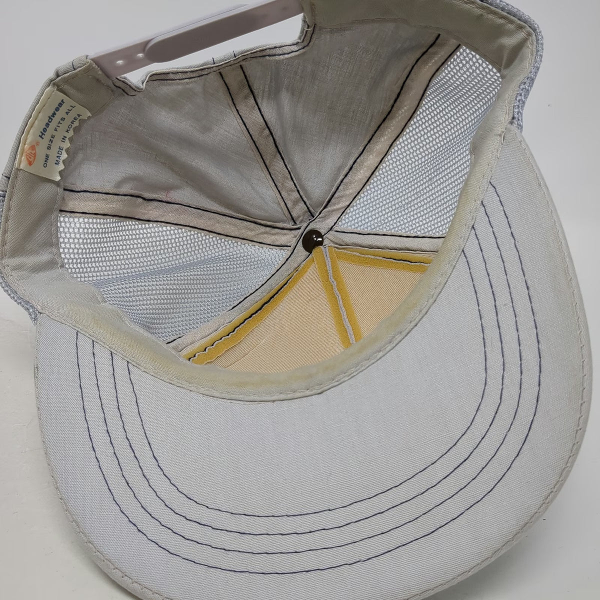 Young An 5 Panel Gray One Size WT Fugarwe Lodge Mesh Back Trucker Snapback Hat