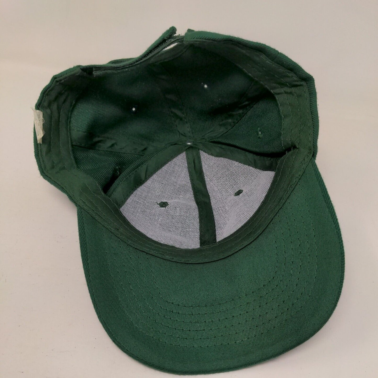 Unbranded Strapback Hat Green One Size Adjustable 6 Panel Solid Blank