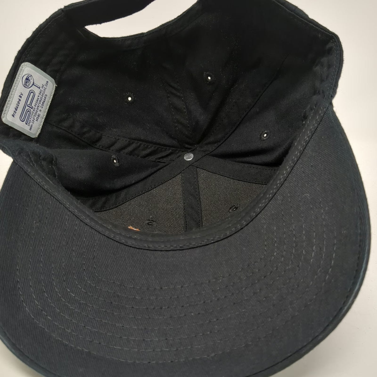 Ely Cattleman Black One Size Baseball Cap Embroidered Logo Strapback Hat