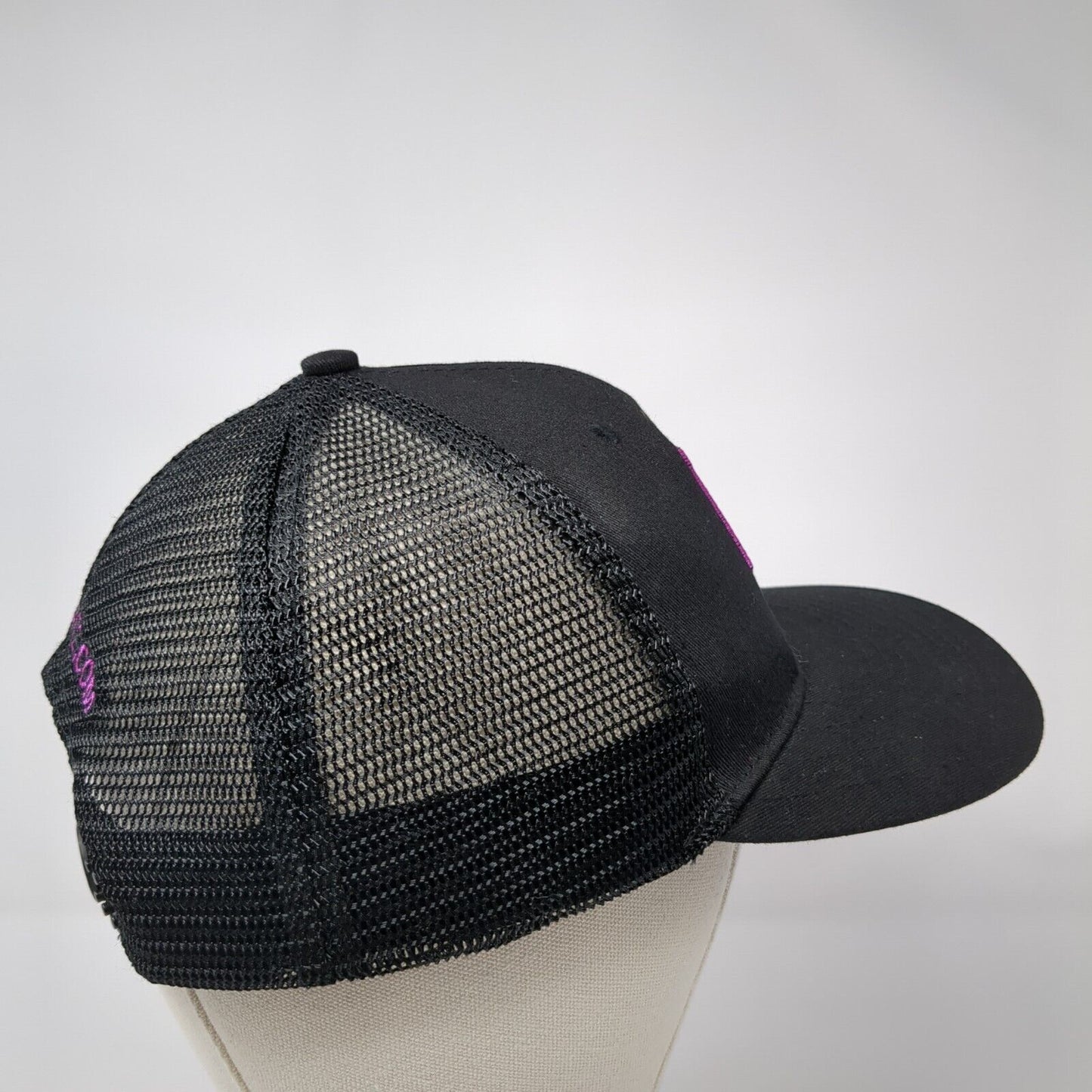 Plate Crate Snapback Mesh Back Trucker Hat Black One Size Embroidered