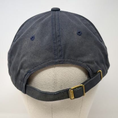 Yupoong Stio Flower Embroidery Blue Baseball Cap One Size Cotton Hat Slideback