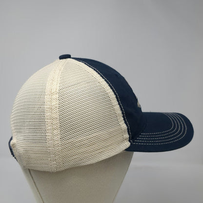 District Trucker Hat Blue One Size Snapback Mesh Cabin Dirt Floor Embroidered