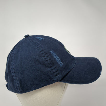 Cactus Slideback Hat Blue One Size Adjustable Embroidered 6 Panel