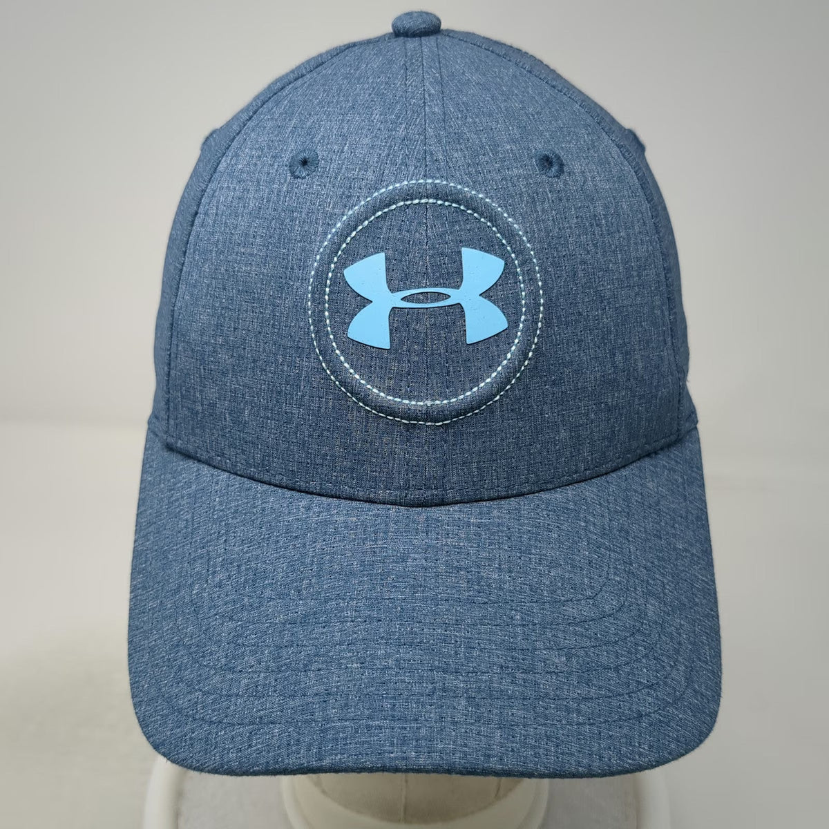 Under Armour Baseball Cap Blue L UA Golf HeatGear Performance Stretch Fit Hat